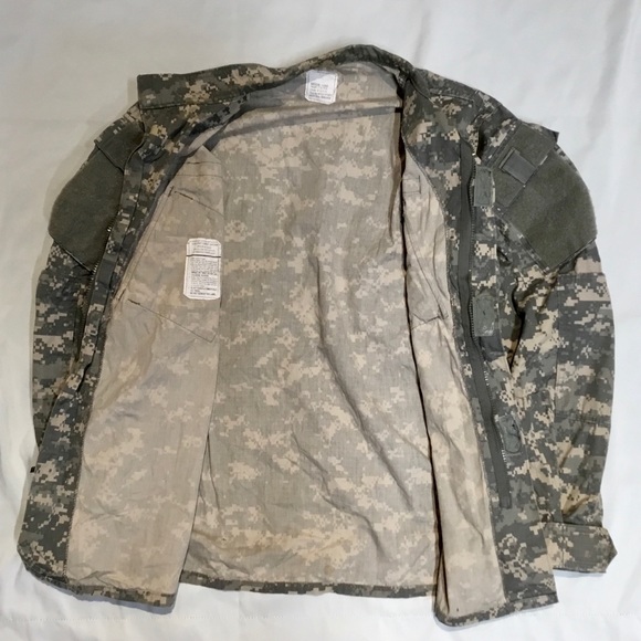 US Army camo coat combat uniform Sz M long - Picture 3 of 9